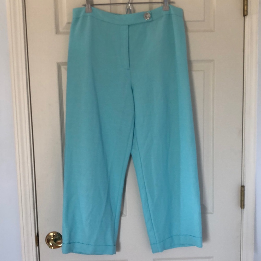 Emma James by Liz Claiborne ankle pants Aqua Size 8P